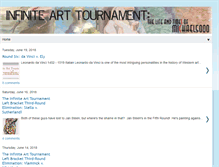 Tablet Screenshot of infinitearttournament.com